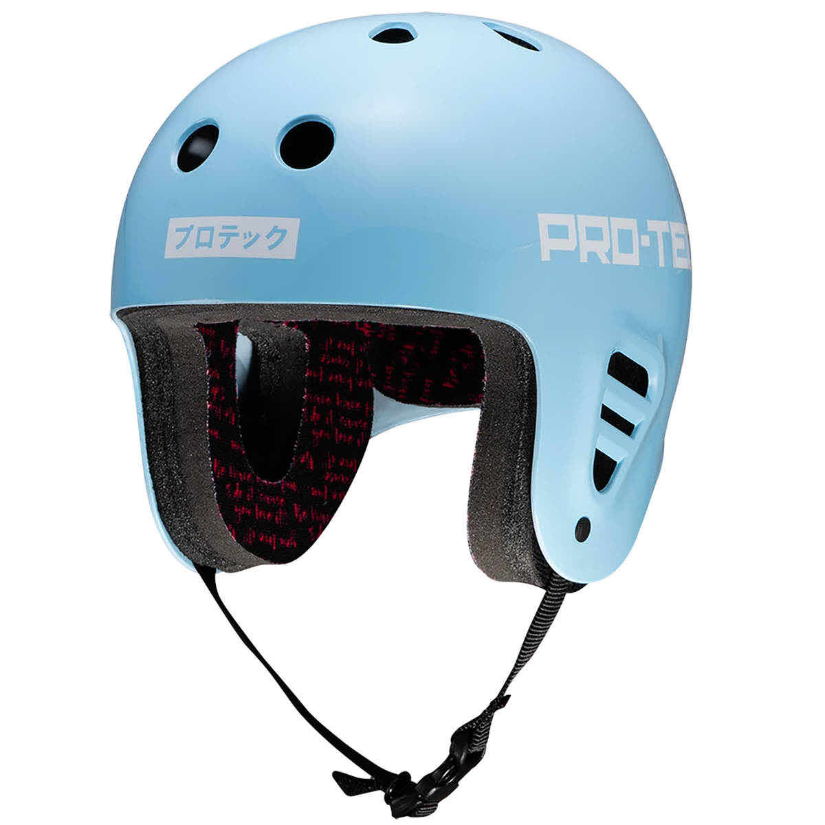 ProTec Full Cut Classic Helmet Sky Brown Black/Light Blue 