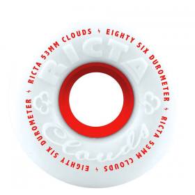 53mm 86a Ricta Clouds Wheels - White/Red
