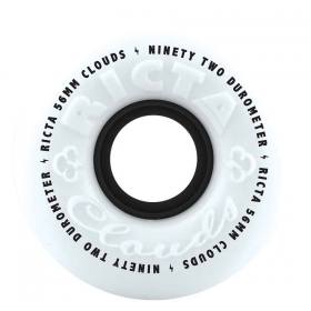 56mm 92a Ricta Clouds Wheels - White/Black