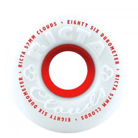 57mm 86a Ricta Clouds Wheels - White/Red