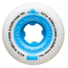 54mm 78a Ricta Cored Clouds Wheels - White/Blue