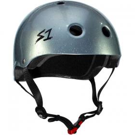S1 Mini Lifer Helmet - Gloss Silver Glitter