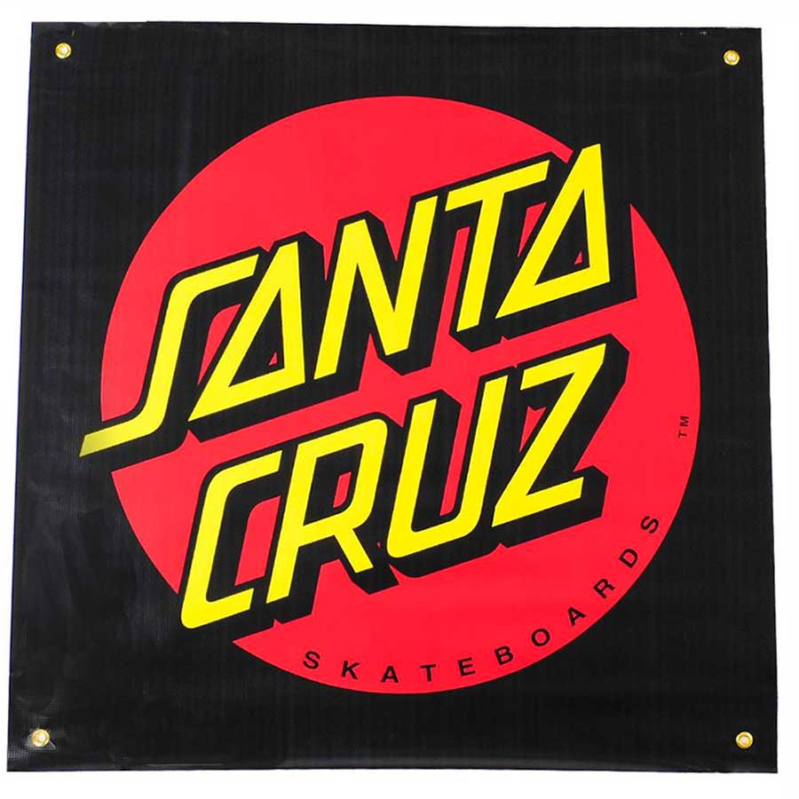 Santa Cruz Warp Broken Dot Sticker 5 in x 3.875 in Pk/25