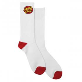 Santa Cruz Cruz Crew Socks - 2 Pairs White