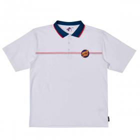 Santa Cruz Dot Polo Shirt - White