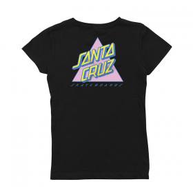 Santa Cruz Not A Dot Girls Youth Fitted T-Shirt - Black