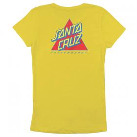 Santa Cruz Not A Dot Girls Youth Fitted T-Shirt - Vibrant Yellow