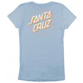 Santa Cruz Girls Layer Dot Fitted T-Shirt - Ice Blue