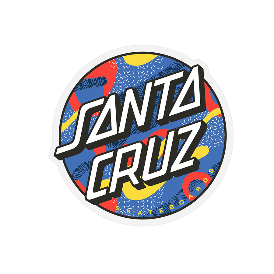 Santa Cruz Primary Dot Sticker - 3