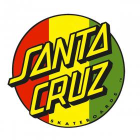 Santa Cruz Rasta Dot Sticker - 3"