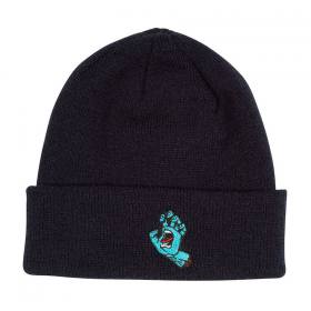 Santa Cruz Screaming Hand Long Shoreman Beanie - Navy Blue