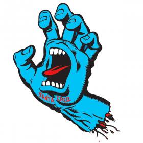 Santa Cruz Screaming Hand Sticker - 10" x 7.9"