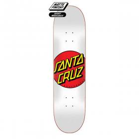 8x31.62 Santa Cruz Classic Dot Deck - Matte White