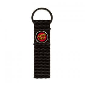 Santa Cruz Classic Dot Web Key Chain - Black