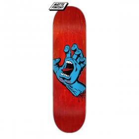 8x31.6 Santa Cruz Screaming Hand Deck - Matte Red