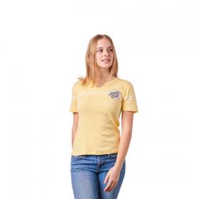 Santa Cruz Women's Other Dot Wrap Stripes T-Shirt - Pale Yellow