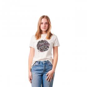 Santa Cruz Women's Tomb Dot Relaxed Crew T-Shirt - Vintage White