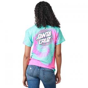 Santa Cruz Women's Twister Dot Boyfriend T-Shirt - Mint Fusion