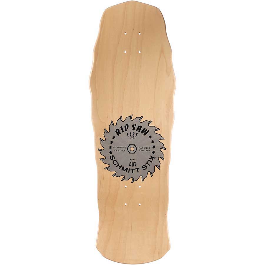 10x30 Schmitt Stix RipSaw Re-Issue Concave Deck - Red Stain