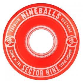 61mm 78a Sector 9 Nine Balls Cruiser Wheels - Red