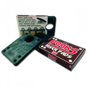 1/2" Hard Shorty's Dooks Risers - Black