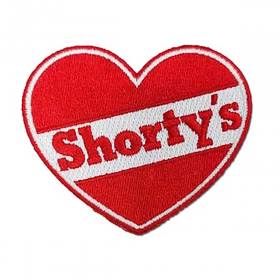 Shorty's Heart Logo Embroidered Patch - 3"