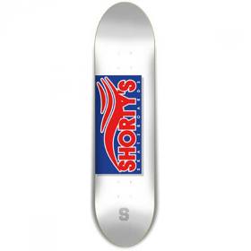 8x31.75 Shorty's Skate Tab Small Deck - White/Blue/Red