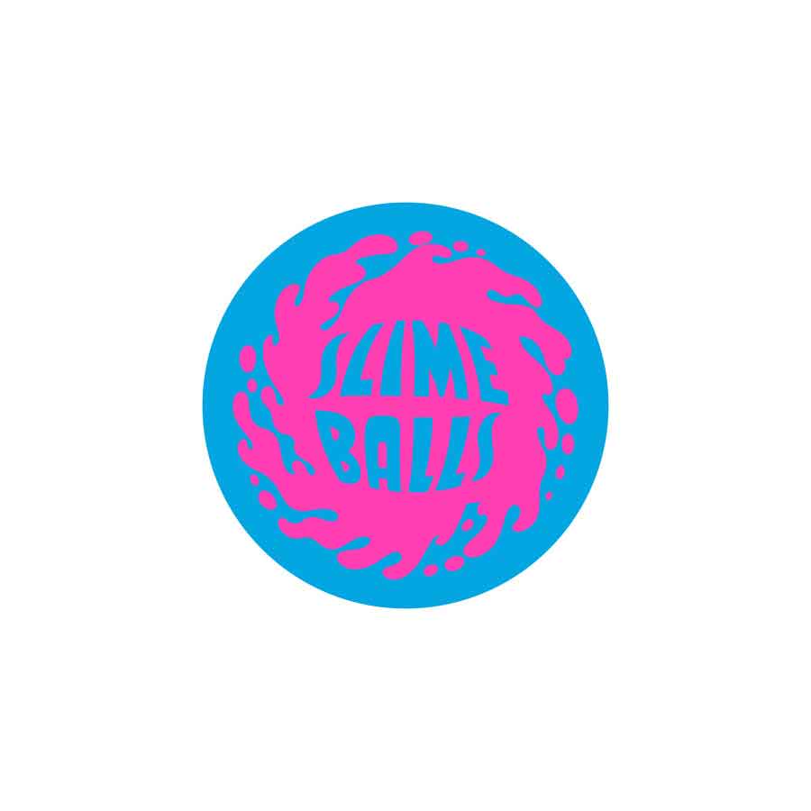 Slime Balls SB Logo Flame Skateboard Sticker 3.5
