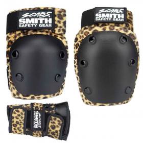Smith Scabs Adult 3 Pack Safety Gear - Brown Leopard