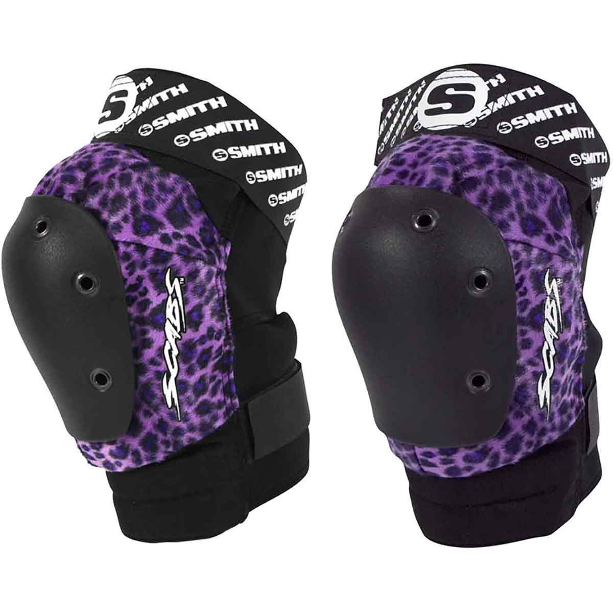 Smith Scabs Elite Knee Pads - Purple Leopard | SoCal Skateshop