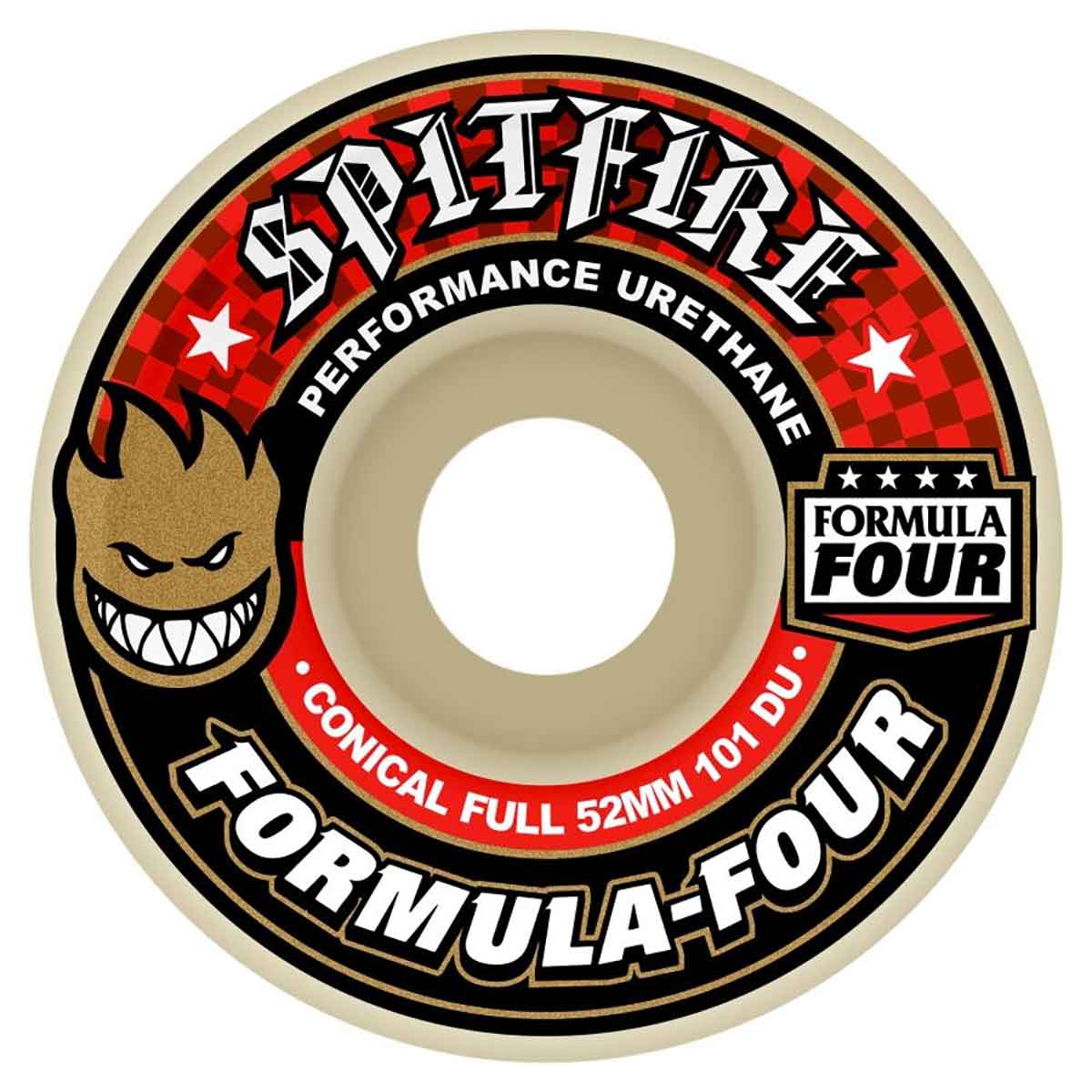 SPITFIRE FORMULA FOUR 53mm 101A コニカルフル Spitfire Formula Four Conical Full Shape Wheels - 53mm 101a