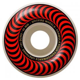 60mm 101a Spitfire Formula Four Classic Wheels - Red Graphic