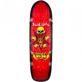 8.75x32.5 Suicidal Skates Possessed To Skate Pool Deck - Red Stain/Black Fade