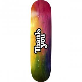 7.75x31.5 Thank You Tie Dye Woodgrain Logo Deck