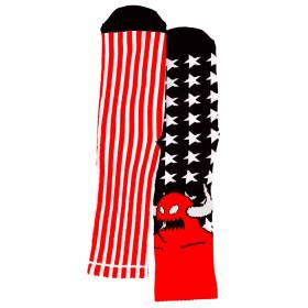 Toy Machine American Monster Crew Socks - Red/White/Black