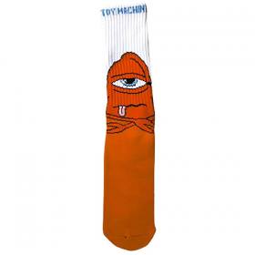 Toy Machine Bored Sect Crew Socks - White