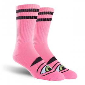 Toy Machine Sect Eye Crew Socks - Neon Pink