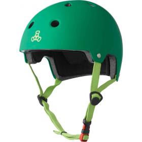 Triple 8 Dual Certified EPS Helmet - Kelly Green Rubber