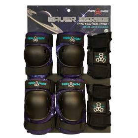 Triple 8 Saver 3-Pack Pad Set - Galaxy
