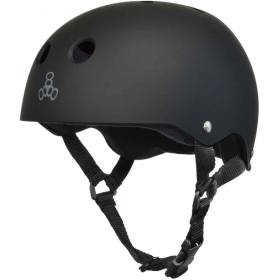 Triple 8 Sweatsaver Helmet - All Black Rubber