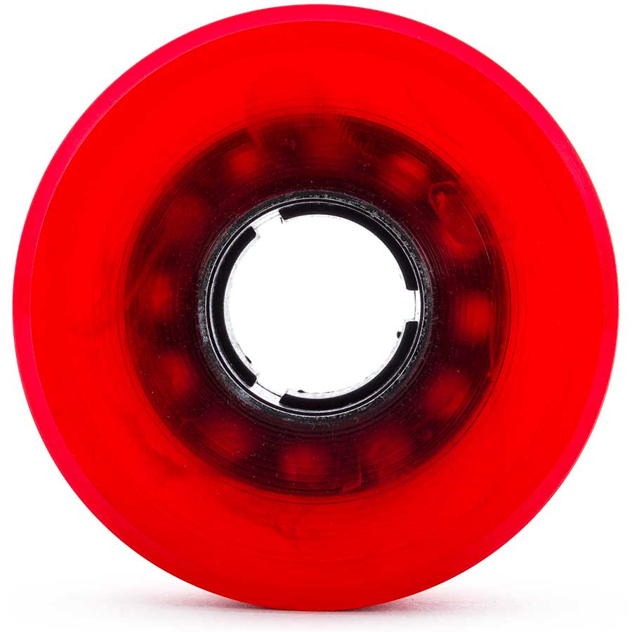 新品 TUNNEL ROCKS 63㍉90a Tunnel Rocks Cruiser Wheels - Clear Red 63mm 78a | SoCal