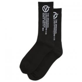 Vans Distortion Crew Socks - Black Size 9.5-11