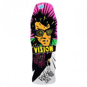 10x30 Vision Old School Psycho Stick Re-Issue Deck - White Dip