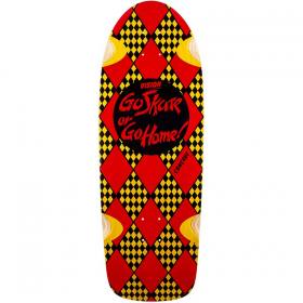 10x30 Vision Go Skate Or Go Home Re-Issue Deck - Yellow Stain