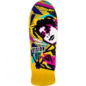10x30.25 Vision Old School Gonz Concave Re-Issue Deck - Yellow Stain