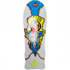 9.75x29.75 Vision John Grigley Street Ghost Re-Issue Deck - White Dip/Blue Nose