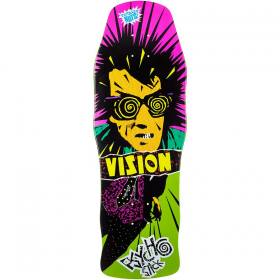 10x30 Vision Old School Psycho Stick Re-Issue Deck - Lime Dip