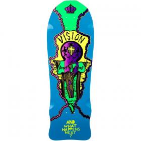 9.75x29.75 Vision John Grigley Street Ghost Re-Issue Deck - Blue Dip/Green Nose