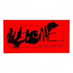 Welcome Bleed Sticker - Black/Red