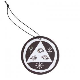 Welcome Talisman Air Freshener - Black/White - Coconut Scent
